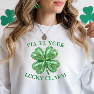 Camiseta Triblenda Trebol de Bola de Disco Día de San Patricio Amulet