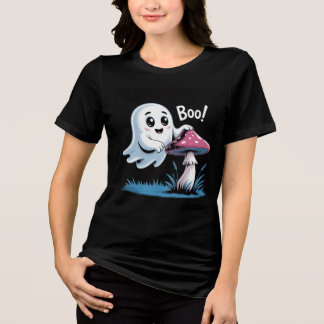 Camiseta Triblenda Trendy Ghost T-Shirt - Gracioso té gráfico de Hall