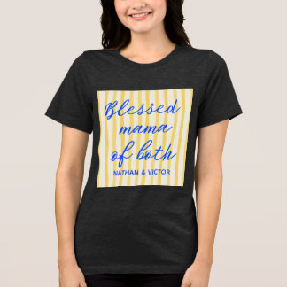 Camiseta Triblenda Trendy “Mama of Both” Custom Kids’ Names
