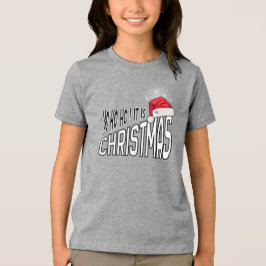 Camiseta Triblenda Tri-Blend Shirt : It's Christmas (grey)