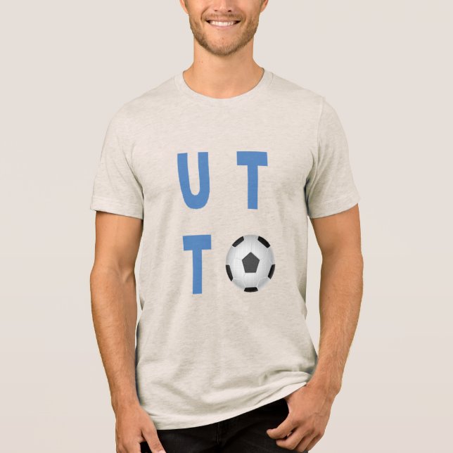 Camiseta Triblenda Tri-blend Shirt oatmeal  UTAH  SPORT  (Anverso)