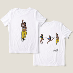 Camiseta Triblenda Tri-Pose Dancer Blue Gold Silver #1