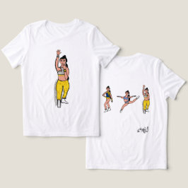 Camiseta Triblenda Tri Pose Dancer Blue Gold Silver #2