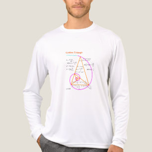 Camiseta Triblenda Triángulo dorado y números fibonacci