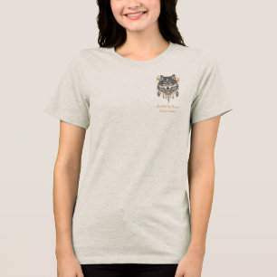 Camiseta Triblenda Tribal Lobo Espíritu Animal Cazador de Sueños Sol 