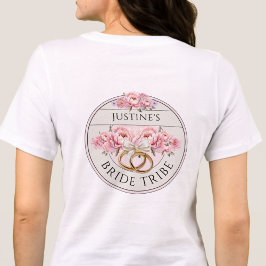 Camiseta Triblenda Tribú de la novia flores personalizadas
