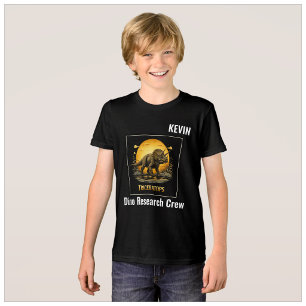Camiseta Triblenda Triceratops Dinosaur Prehistórico Luna