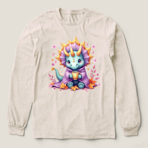 Camiseta Triblenda Triceratops Envuelto en una Manta Bebe Café 