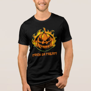 Camiseta Triblenda ¿Trick o truco de la farola Jack-O’-Lantern? -Hall