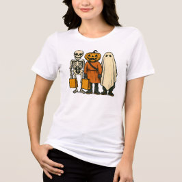 Camiseta Triblenda Trigo de Halloween o equipo de tratantes