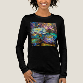 Camiseta Triblenda Trío de flores de loto brillantes