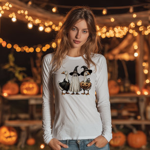 Camiseta Triblenda Trío de gansos de Halloween
