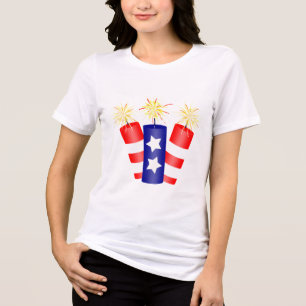 Camiseta Triblenda Trio de petardos para el 4 de julio