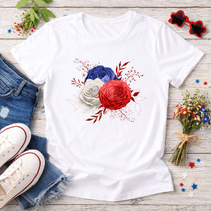 Camiseta Triblenda Trío Floral Patriótico