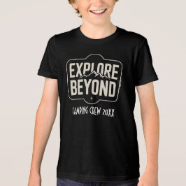 Camiseta Triblenda Tripulación de Camping Explorar Más Allá Personali