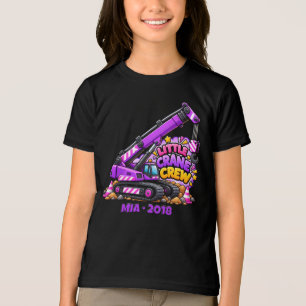 Camiseta Triblenda Tripulación de grulla morada personalizada