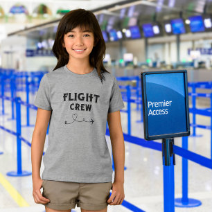 Camiseta Triblenda Tripulación de Vuelo de Vacaciones Modernas en Avi