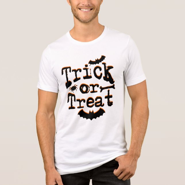 Camiseta Triblenda truco o tratamiento (Anverso)