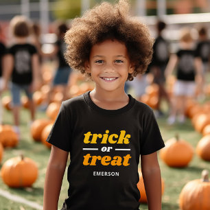 Camiseta Triblenda Truco o trato en Halloween monogramado