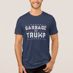 Camiseta Triblenda Trump 2024 Elección No Somos Basura Vota Trump 