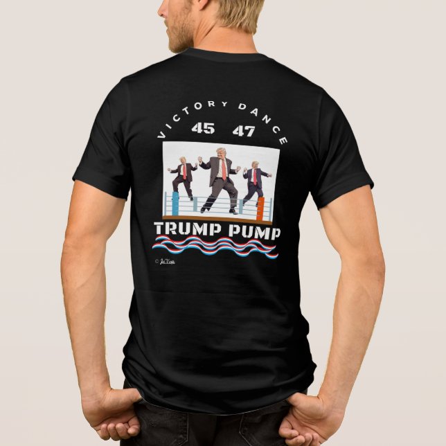Camiseta Triblenda Trump lanzó una camiseta de baile (Reverso)