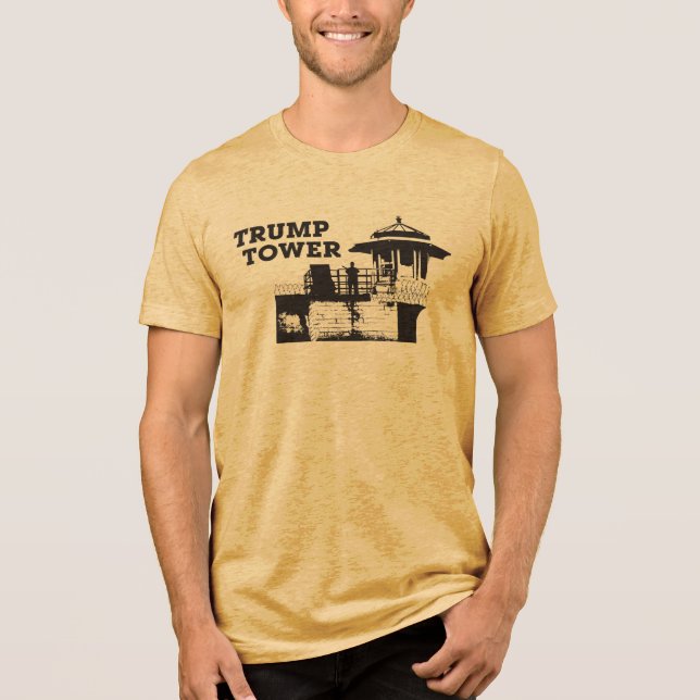 Camiseta Triblenda Trump Tower (Black on Light) T-Shirt (Anverso)