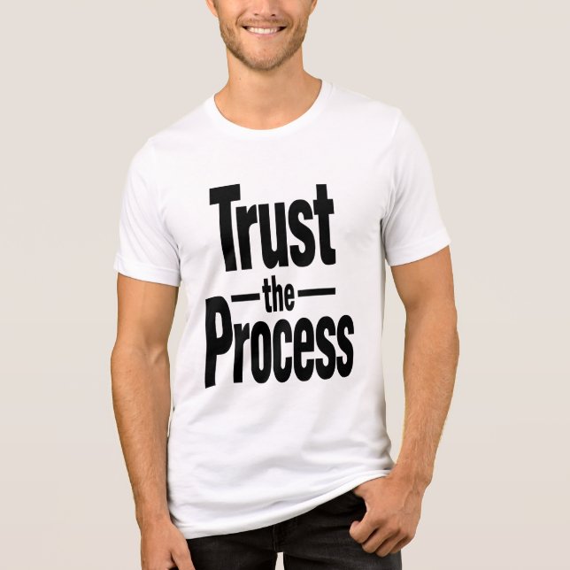 Camiseta Triblenda Trust the Process Men's Motivational T-Shirt (Anverso)