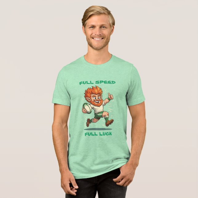 Camiseta Triblenda Try Line St Patricks Match Day Charge (Anverso Completa)