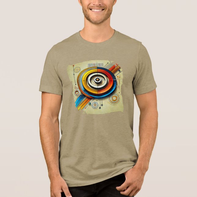 Camiseta Triblenda TShit digital - Swirls eléctricos (Anverso)