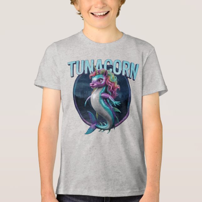 Camiseta Triblenda Tunacorn Photographic Combo Creature Gracioso (Anverso)