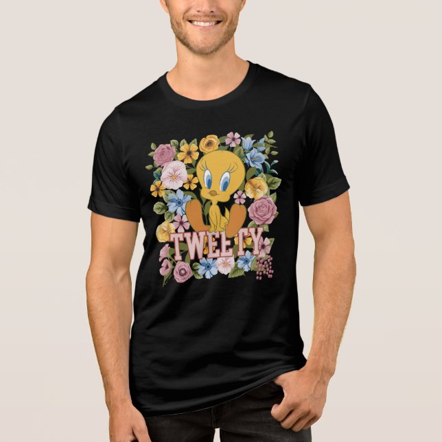 Camiseta Triblenda TWEETY™ Floral Embroidery Graphic (Anverso)