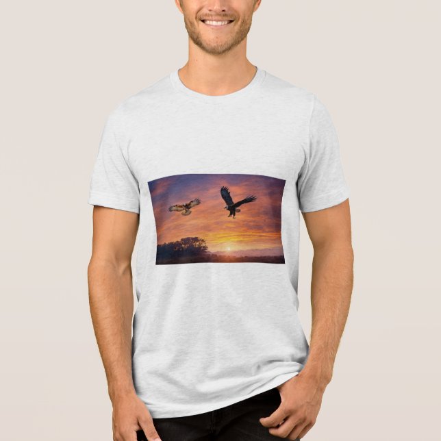 Camiseta Triblenda Twilight Wings: The Eagle and the Owl (Anverso)