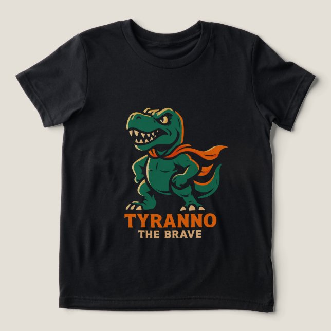 Camiseta Triblenda Tyranno el valiente - Héroe Dinosaurio (Diseño delantero )