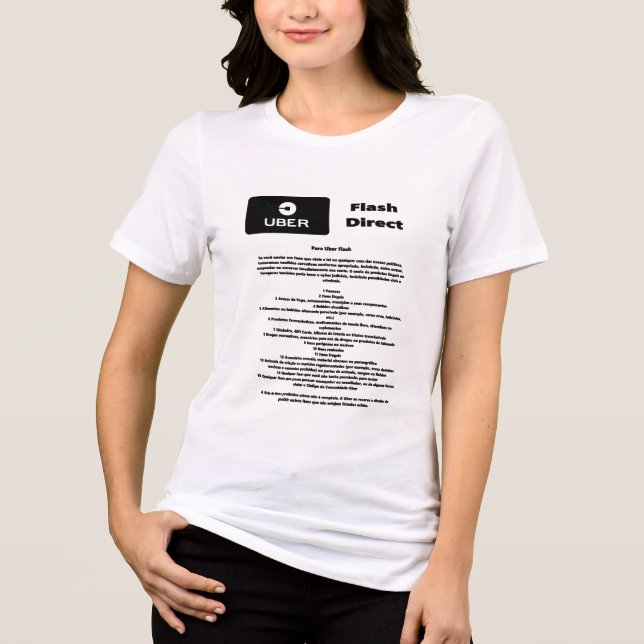 Camiseta Triblenda Uber Flash Direct Diretrizes (Anverso)