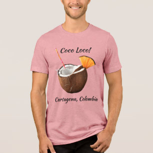 Camiseta Triblenda Ubicación Personalizada Coco Loco