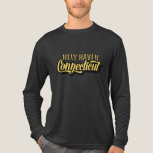 Camiseta Triblenda Ubicación personalizada y texto Connecticut