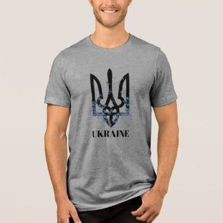 Camiseta Triblenda UKRAINE. Trident. Coat of Arms. 