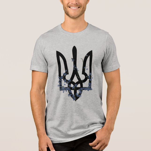 Camiseta Triblenda UKRAINE. Trident. Ukrainian Coat of Arms.  (Anverso)