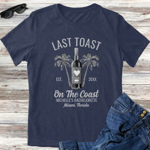 Camiseta Triblenda Último Brindis en la Costa Despedida de Soltera Da