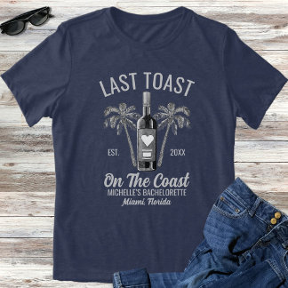 Camiseta Triblenda Último Brindis en la Costa Despedida de Soltera Da