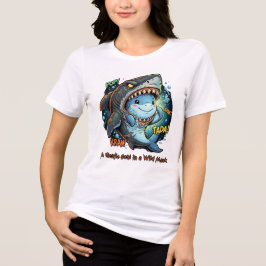 Camiseta Triblenda Un alma gentil en una máscara salvaje Tiburón lind