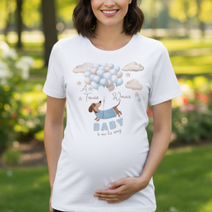 Camiseta Triblenda Un anuncio de embarazo de un bebé niño pequeñito