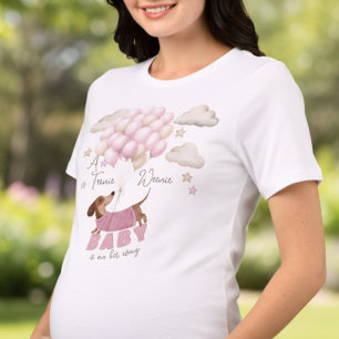 Camiseta Triblenda Un anuncio de embarazo de una niña pequeñita
