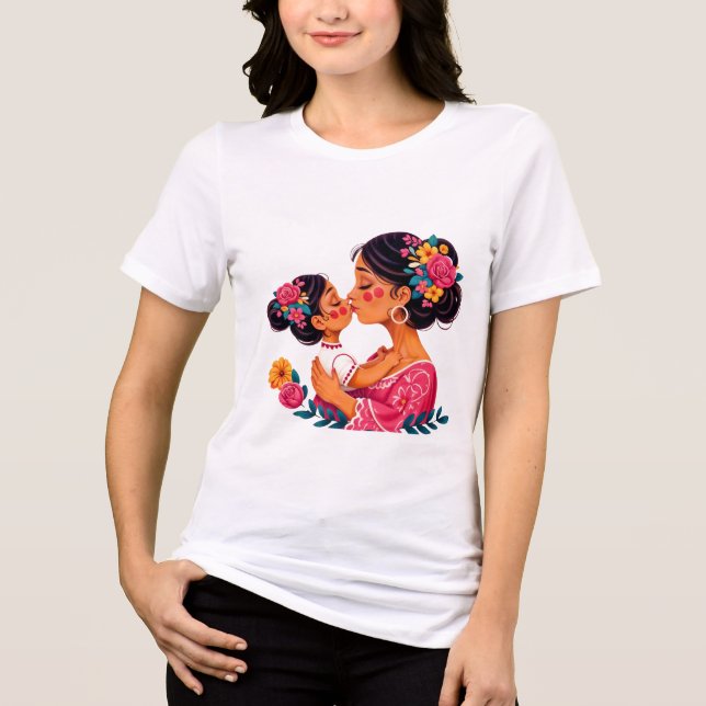 Camiseta Triblenda Un beso de madre (Anverso)