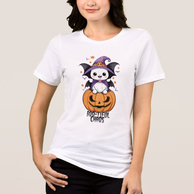 Camiseta Triblenda Un caos espléndido | Batallas, Gorras y calabazas (Anverso)