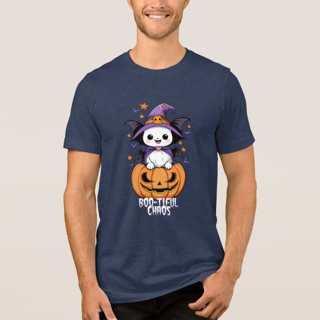 Camiseta Triblenda Un caos espléndido | Batallas, Gorras y calabazas (Anverso)