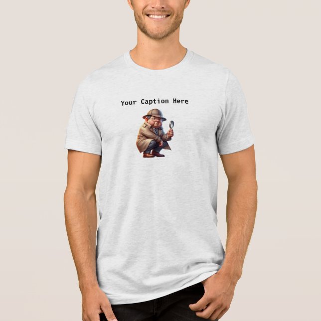 Camiseta Triblenda Un detective amateur en 3D que busca pistas (Anverso)