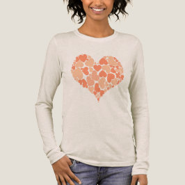 Camiseta Triblenda Un diseño romántico de corazón de corazones en dur