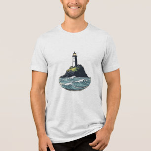 Camiseta Triblenda Un faro en un acantilado