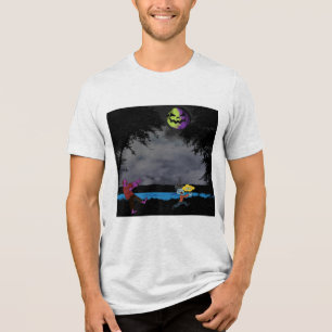 Camiseta Triblenda Un hombre perseguido por zombis